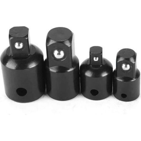 4-teiliges Ratschenadapter-set Mit Adaptern Und Reduzierstücken Für 1/2"-, 1/4"- Und 3/8"-steckschlüssel Und Bits (l136)