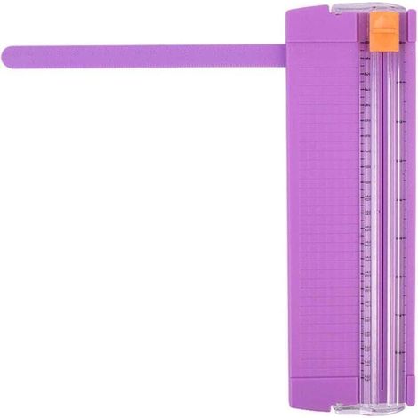 Papierschneider, Tragbarer Papiertrimmer Mit Austauschbarer Schneideklinge, Lila Scrapbooking-papierschneider Zum Schneiden Von Coupons, Fotos Und Etiketten