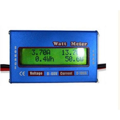 Enowelir Dc Lcd-bildschirm 60v/100a Hochpräzisions-leistungsmesser Wattmeter - Blau