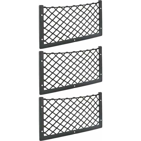 Enowelir Kartokner – 3er-set Gepäcknetze Fürs Auto – 36 X 18 Cm – Hochelastisch, Für Gepäck Und Zeitschriften – T4, T5, T6 – Für Transporter, Wohnwagen, Wohnmobile, Lkw