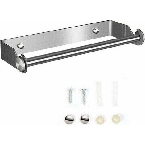 Enowelir Wandrollenhalter Für Küchenpapier Und Alufolie, Silber