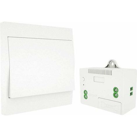 Enowelir Funk-wandschalter-set Mit Eigener Stromversorgung, 1-wege, Keine Batterien Oder Verkabelung Erforderlich, Fernbedienung