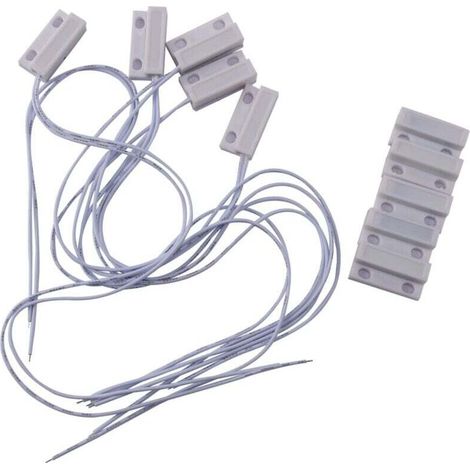 5-teiliges Kabelgebundenes Magnetisches Fenster- Und Tür-alarmsystem Mit Sensor, Normalerweise Geschlossen (nc).