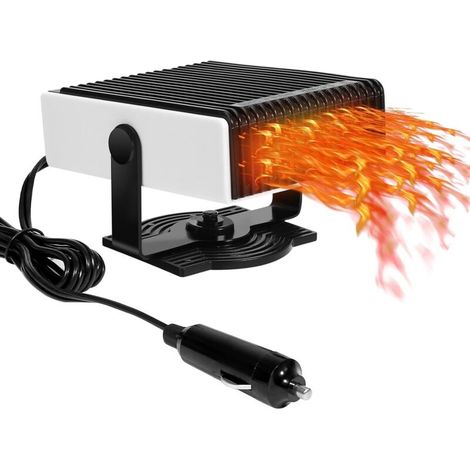 Csparcv Autoheizung, 12v 150w Autolüfterheizung, Scheibenenteiser Und -entfeuchter, 2-in-1 Kühl- Und Heizlüfter Mit 360° Drehbarem Sockel