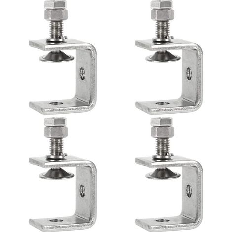 Minkurow 4er-set C-klemmen, 0–25 Mm, Hochleistungs-c-klemme, Holzbearbeitungsklemme, Tigerklemme Mit Breiten Backen Für Heimwerkerarbeiten, Schweißen Und Schreinerei.