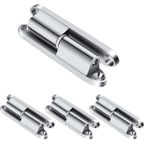 4 Automatische Falttürscharniere Für Schranktüren, Rostfreie Scharniere Für Möbel- Und Kleiderschranktüren, Hydraulische Türscharniere (8 Cm), Abnehmbar