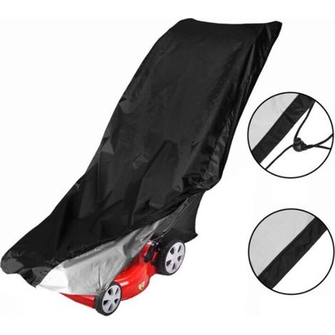 (schwarz, 63,5 X 193 X 111,8 Cm) Schutzhülle Für Rasenmäher Aus 210d Oxford-gewebe, Wasserdicht, Rasentraktorabdeckung, Schutz Vor Staub Und Witterungseinflüssen