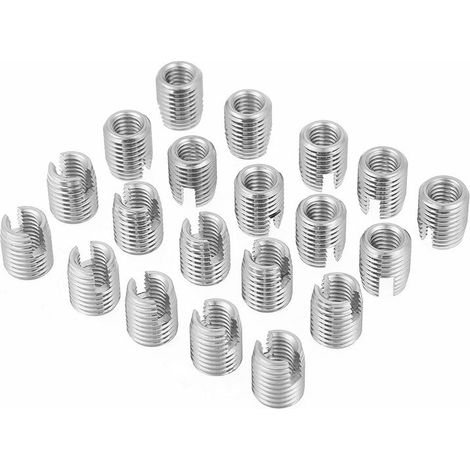 Memkey – M8x15 Mm Selbstschneidende Gewindeeinsätze Aus Edelstahl Sus303 – 20 Stück – Zur Reparatur Beschädigter Schrauben – Vibrationsdämpfung – 20 Stück