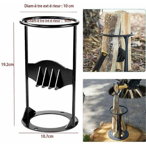 Linghhang – Manueller Holzspalter – Hochwertiges Gusseisen – Für Holzscheite Bis 7 Cm Durchmesser – Sichere Verwendung Mit Hammer – Leicht Und Effizient