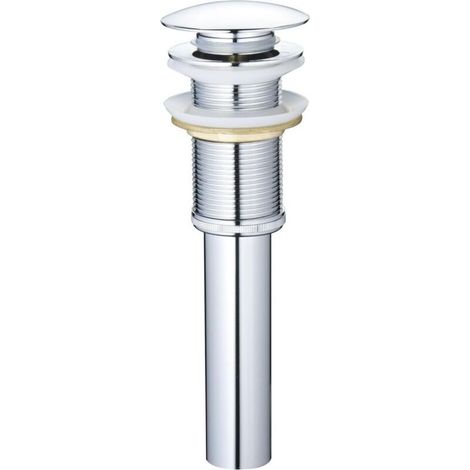 Ablaufgarnitur Für Waschbecken Ohne Überlauf Für Eine Öffnungsbreite Von Nur 4,4 Cm – Versenkbarer Ablauf, Chrom, Y1618w-ch