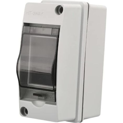 Memkey – Ip65 Wasserdichter 2-modul-elektroverteilerkasten – Aufputz-anschlussdose Aus Abs – Wandmontage Für Raue Umgebungen