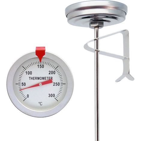 Kochthermometer, Einstichthermometer, Grillthermometer, Haushaltsthermometer, Stahlthermometer, Küchenthermometer, Edelstahlthermometer Für Lebensmittel, Kochen, Braten, Fleisch
