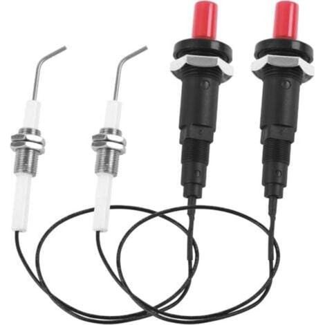 Enowelir 2er-pack Piezozünder, Gasanzünder, Piezoelektrische Zündnadel, Piezozündung, Piezozündung, Piezozündung, Zündung Für Gasgrill, Drehspieß, Gasheizung.