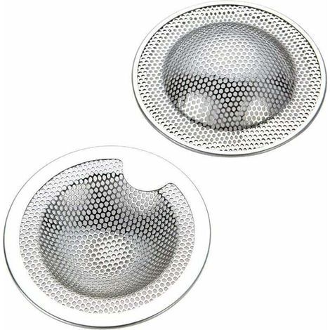 Set Mit 2 Kleinen Edelstahl-spülbeckensieben (klein) (s) - Ideal Für Küchenspülen, Waschbecken, Duschen Und Badewannen