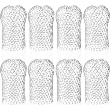 Enowelir Set Mit 8 Flexiblen Und Langlebigen Aluminium-dachrinnenfiltern Für Traufen Und Fallrohre, Blattabweisend