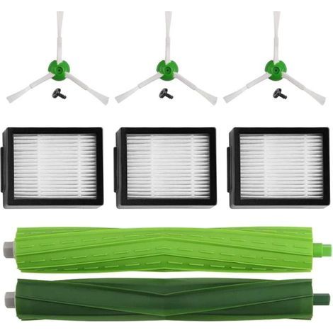 Zubehörset Für Roomba E5 E6 I3 I3+ I7 J7 J7+ E5154 E5158. Komplettes Set Mit Ersatzteilen, Seitenbürsten, Filtern Und Saugwalzen.