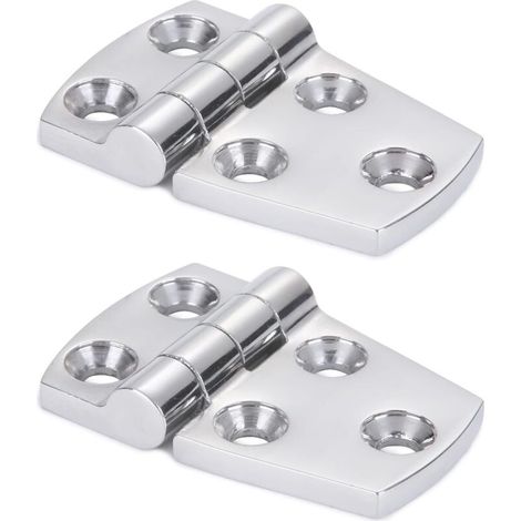 2 Stück 38 Mm X 57 Mm Hardware-türscharniere, Robuste Stahlscharniere Für Boote, Schränke, Plattformen, Edelstahlscharniere, Marine-garagen