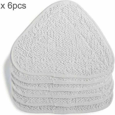 Enowelir 6er-pack Ersatz-wischmopppads Für Dampfmopps Und Dampfreiniger, Familienpackung, Weiß