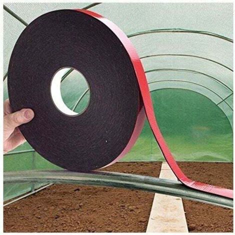 Enowelir Hitzebeständiges Schaumstoffband Für Gewächshausbögen 20 Mm X 20 M 2 Stück