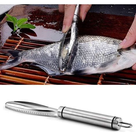 Fischschuppenentferner, Fischschuppenschaber Aus Edelstahl, Küchenschuppenentferner Für Meeresfrüchte, Fischhäuter, Schnellschuppenentferner, Schäler - Fei Yu