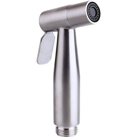 Premium-bidet Mit Manueller Sprühfunktion Aus Edelstahl – Komplettes Wc-bidet-set, Edelstahl – Silber – Fei Yu