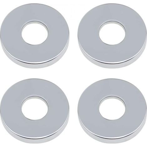 Aiperq – 4-teilige Duscharmatur-rosette – Verchromter Edelstahl – 70 Mm Außendurchmesser – Für Küchen Und Badezimmer