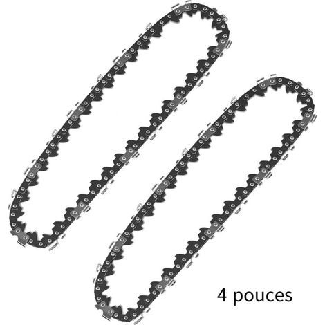 Aiperq – 11 Cm Mini-kettensägen-ersatzkette – 1/4"-teilung – 28 Glieder – Glatter Schnitt Für Hartholz – Schnelle Montage – Mm 28 Tg