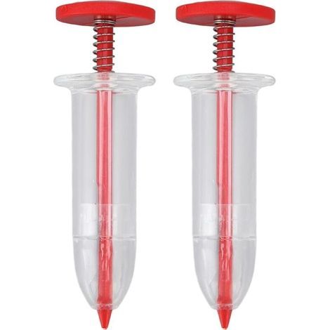 2 Stück Manuelles Saatgutverteilungsgerät, Mini-sämaschine, Saatgutstreuer, Gartenpflanzgerät, Handsägerät, Manuelles Sägerät, Gartenblumen-sägerät, Pflanzgerät