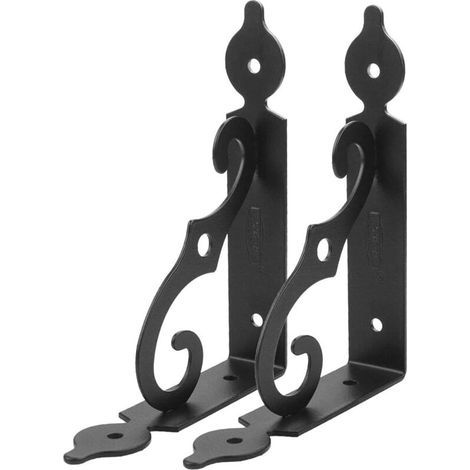 2 Stück Dreieckige Regalwinkel, Schwarze Regalbefestigungswinkel, Wandregalwinkel Aus Eisen, Robuste Regalwinkel, Wandregalwinkel, 140 X 110 Mm – Fei Yu