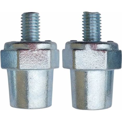 2-teiliger Universeller Plus-/minus-batterieanschlussstecker, Korrosionsbeständige Silberne Batteriekabelpolstecker, Seitliche Verlängerung Mit Anschlüssen (+): 1