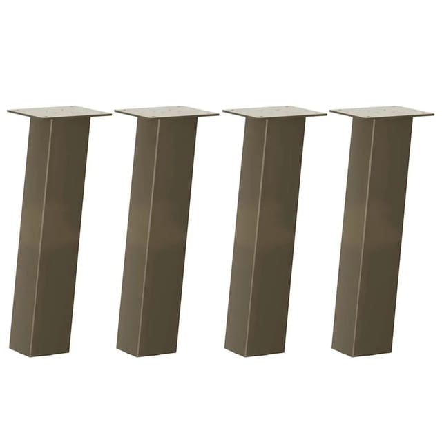 vidaXL Couchtischbeine 4 Stk Naturstahl 42 cm Stahl 4012503