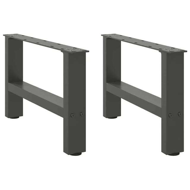 vidaXL Couchtischbeine Anthrazit 2 Stk 50x30-31 cm Stahl 4013262
