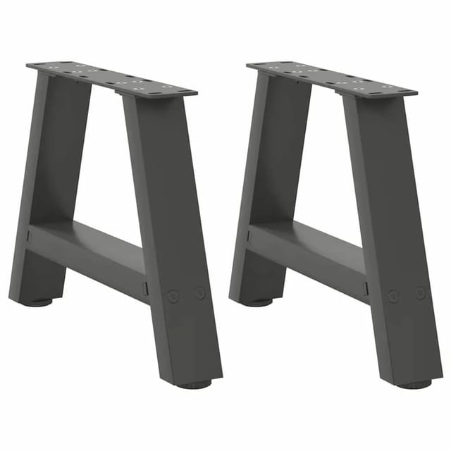 vidaXL Couchtischbeine A-Form 2 Stk Anthrazit 40x30-31 cm Stahl 4012814