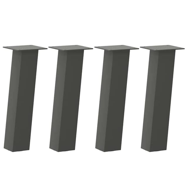 vidaXL Couchtischbeine 4 Stk Anthrazit 30 cm Stahl 4012498