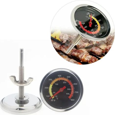 Edelstahl-grillthermometer (50–800 °f/10 °c – 400 °c) – Temperaturanzeige Für Den Grillvorgang