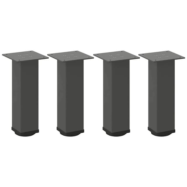 vidaXL Couchtischbeine 4 Stk Anthrazit 30-32 cm Stahl 4012462
