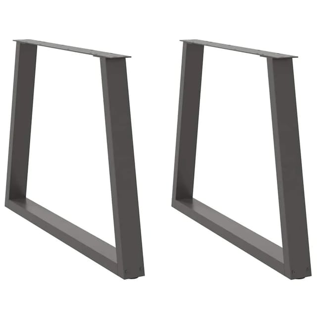 vidaXL Esstisch Beine V-Form 2 Stk Anthrazit 100x72-73,3 cm Stahl 4012582