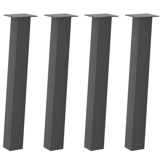 vidaXL Konsolentischbeine 4 Stk Anthrazit 72 cm Stahl 4012506