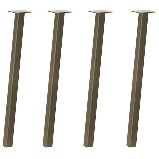 vidaXL Konsolentischbeine 4 Stk Naturstahl 72 cm Stahl 4012495
