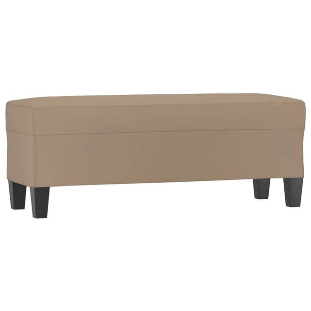 vidaXL Sitzbank Cappuccino-Braun 100x35x41 cm Kunstleder 349464