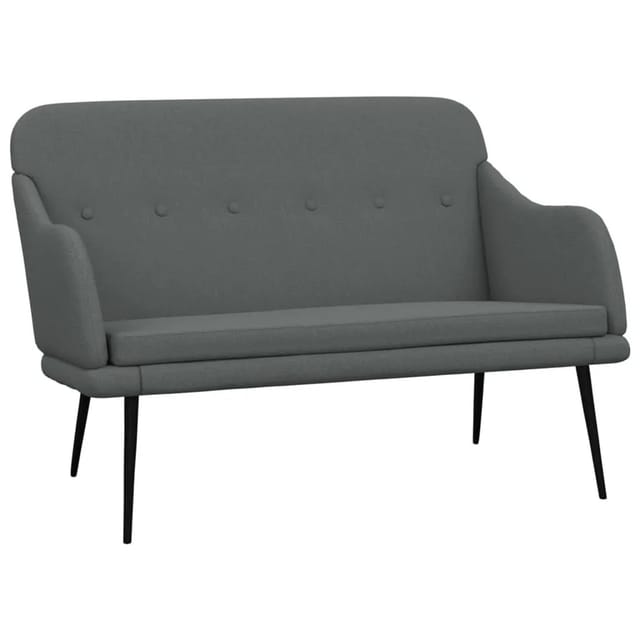 vidaXL Sitzbank Dunkelgrau 110x76x80 cm Stoff 351484