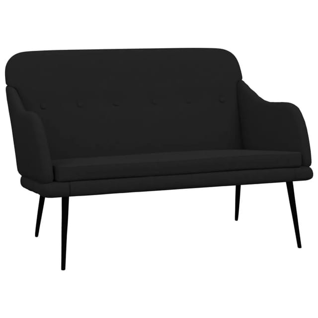 vidaXL Sitzbank Schwarz 110x76x80 cm Stoff 351485