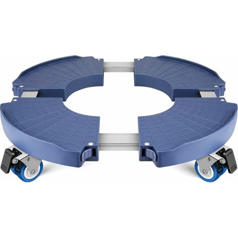 Pflanzenständer Mit Rollen, Verstellbarer 40–58 Cm Pflanzenhalter Für Blumentöpfe Und Sonnenschirmständer – Rolltablett Für Den Innen- Und Außenbereich, Tragkraft 150 Kg