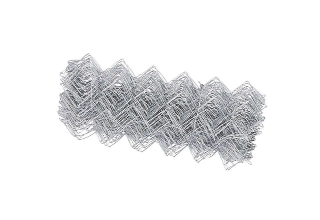 vidaXL Kettenzaun Silber 10 x 0,4 m Verzinkter Stahl 42004844