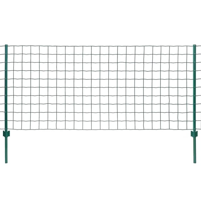 vidaXL Metallzaun Stahl 20 x 1,5 m Grün 142813