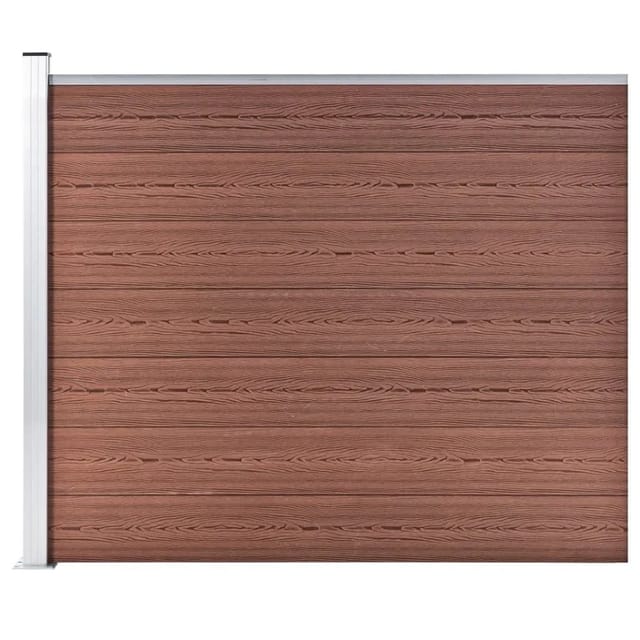 vidaXL Zaunelement WPC 175x146 cm Braun 148981