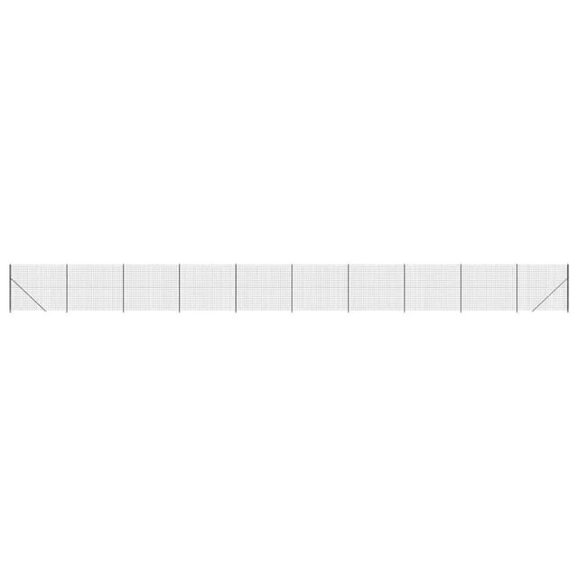 vidaXL Maschendrahtzaun mit Bodenflansch Anthrazit 1,6x25 m 154316