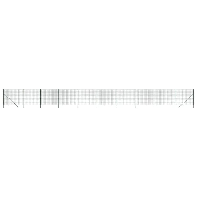 vidaXL Maschendrahtzaun Grün 1,8x25 m Verzinkter Stahl 154093