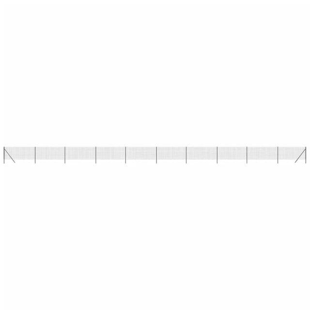 vidaXL Maschendrahtzaun Anthrazit 0,8x25 m Verzinkter Stahl 154216