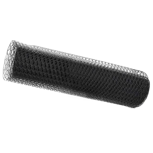 vidaXL Hexagonzaun Grau 0,8 x 50 m PVC 42005565